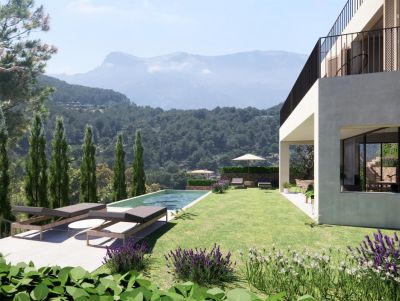 Villa de nueva construcción con piscina y fantásticas vistas en Port de Sóller