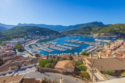 Precioso apartamento con piscina comunitaria y vistas al mar en Port de Sóller Precioso apartamento con piscina comunitaria y vistas al mar en Port de Sóller
